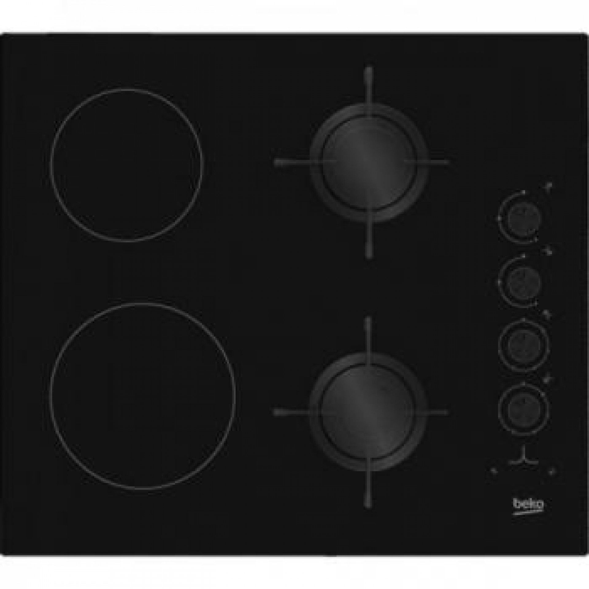 Placa mista gás/vitrocerâmica Beko HILM64120S