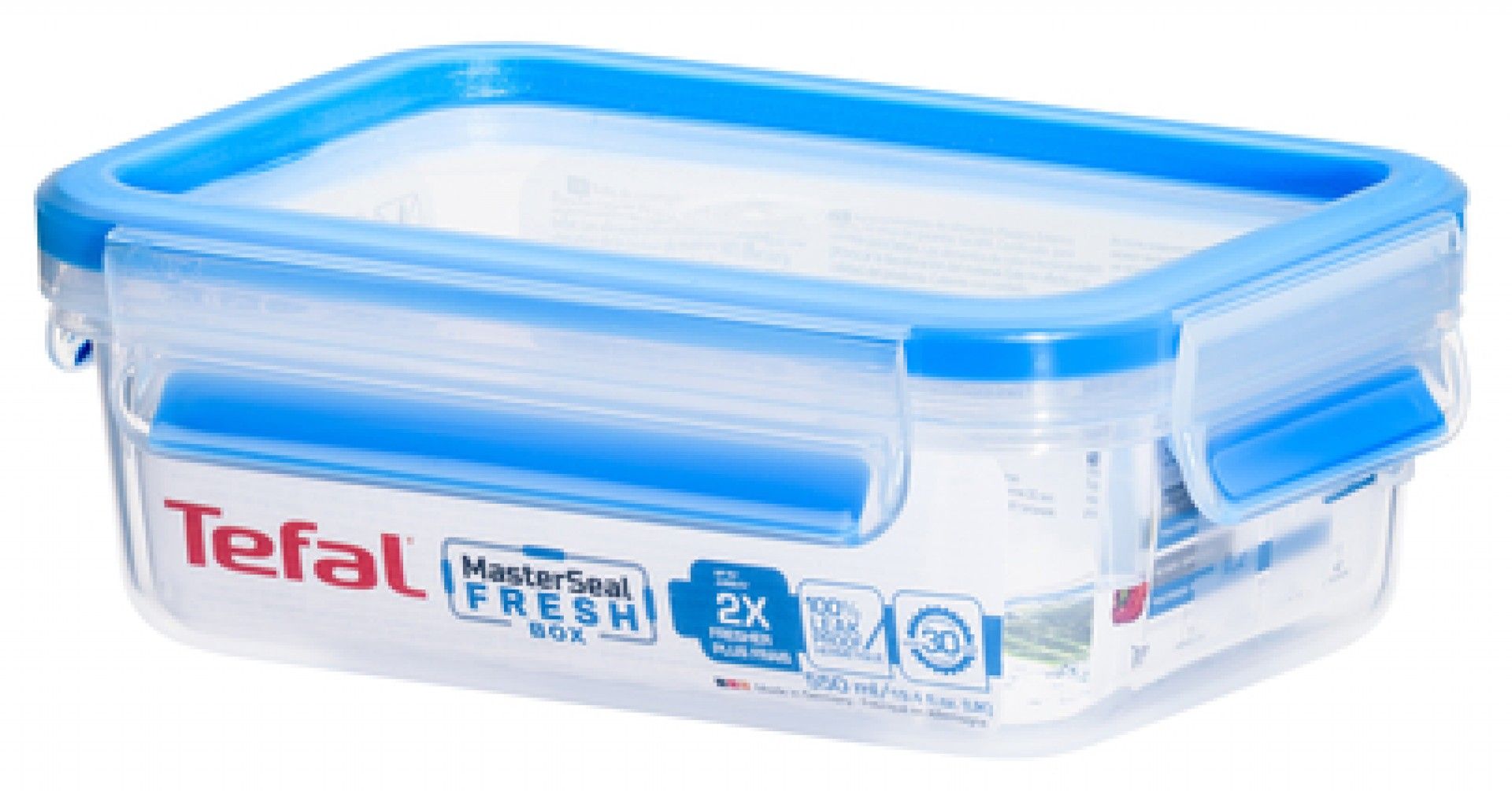 Tefal Caixa para conservação de alimentos retangular em plástico 0,55 l azul K3021112