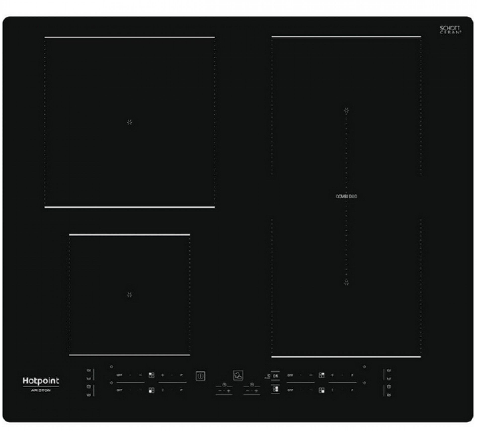 Placa de Indução HOTPOINT - HB4860BNE