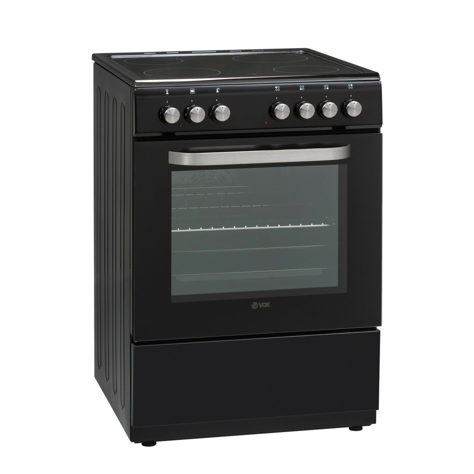 Fogão c/ Placa Vitrocerâmica preto VOX - CHT6008BL