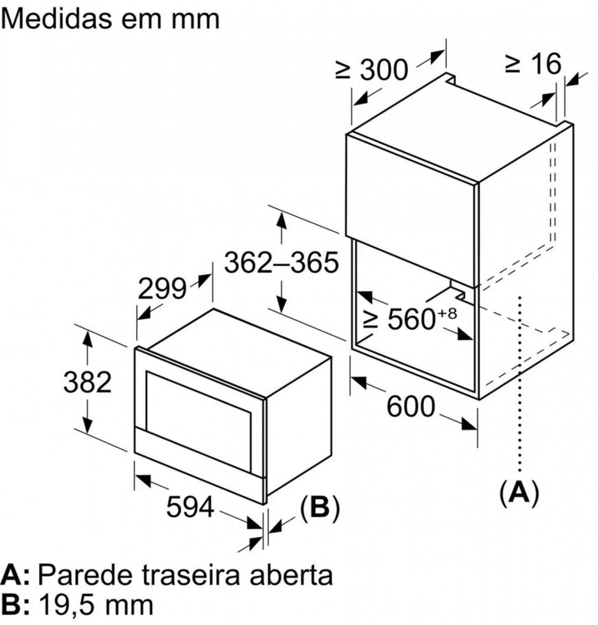 MICRO-ONDAS INTEGRÁVEL SIEMENS - BE732L1B1