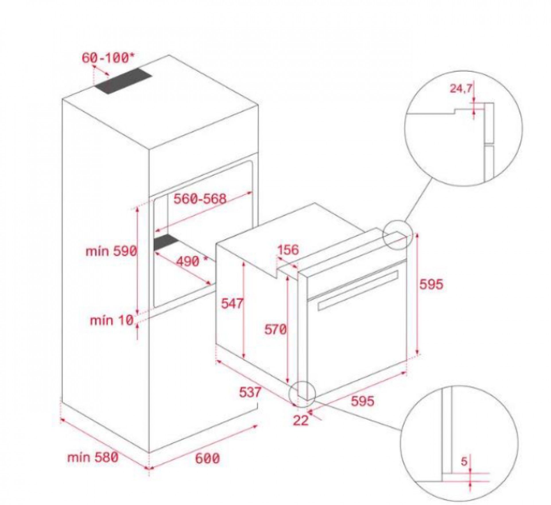 Forno encastrável Teka HCB6415