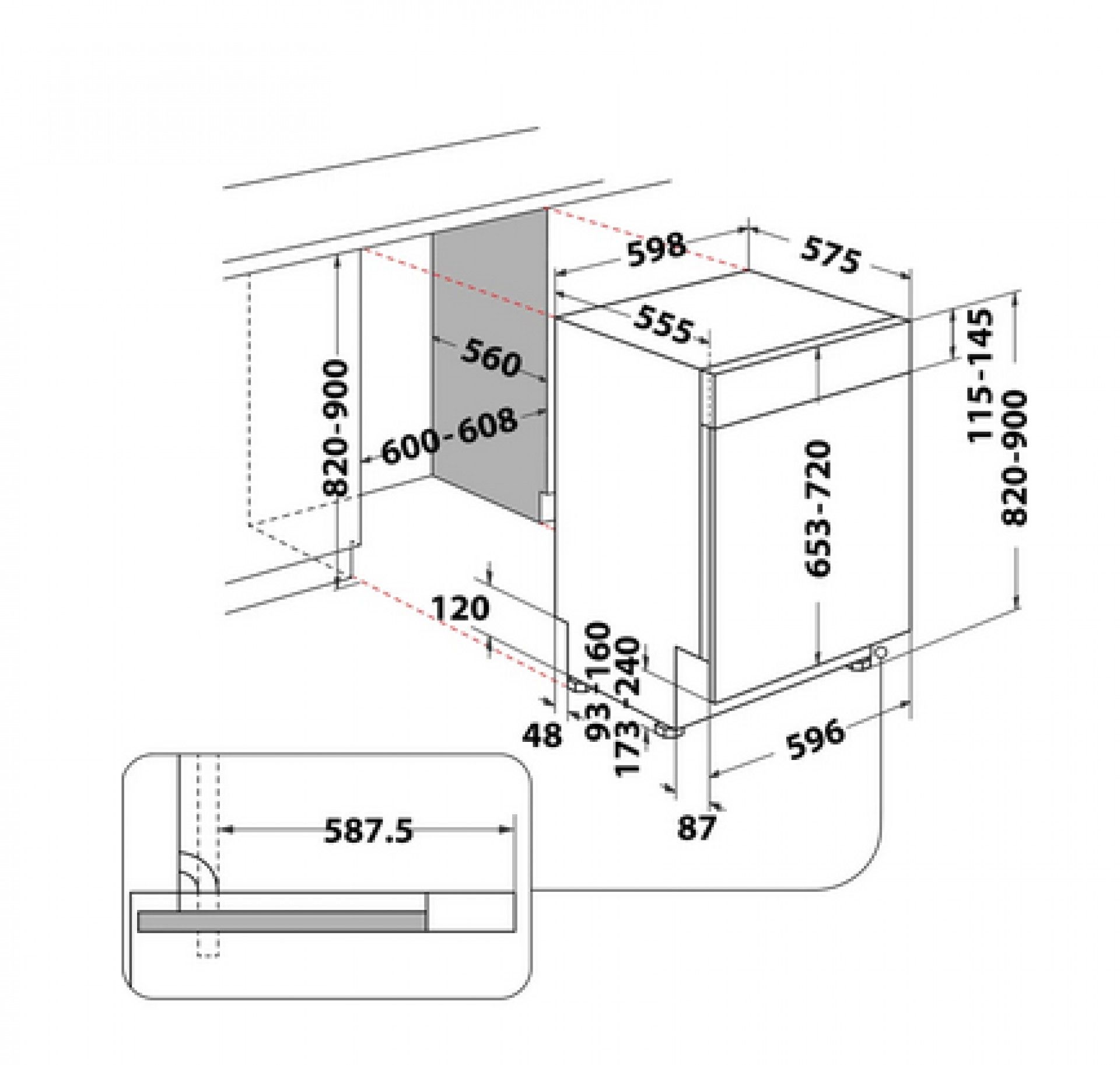 Máquina de Lavar Loiça HOTPOINT - HBC3C41W