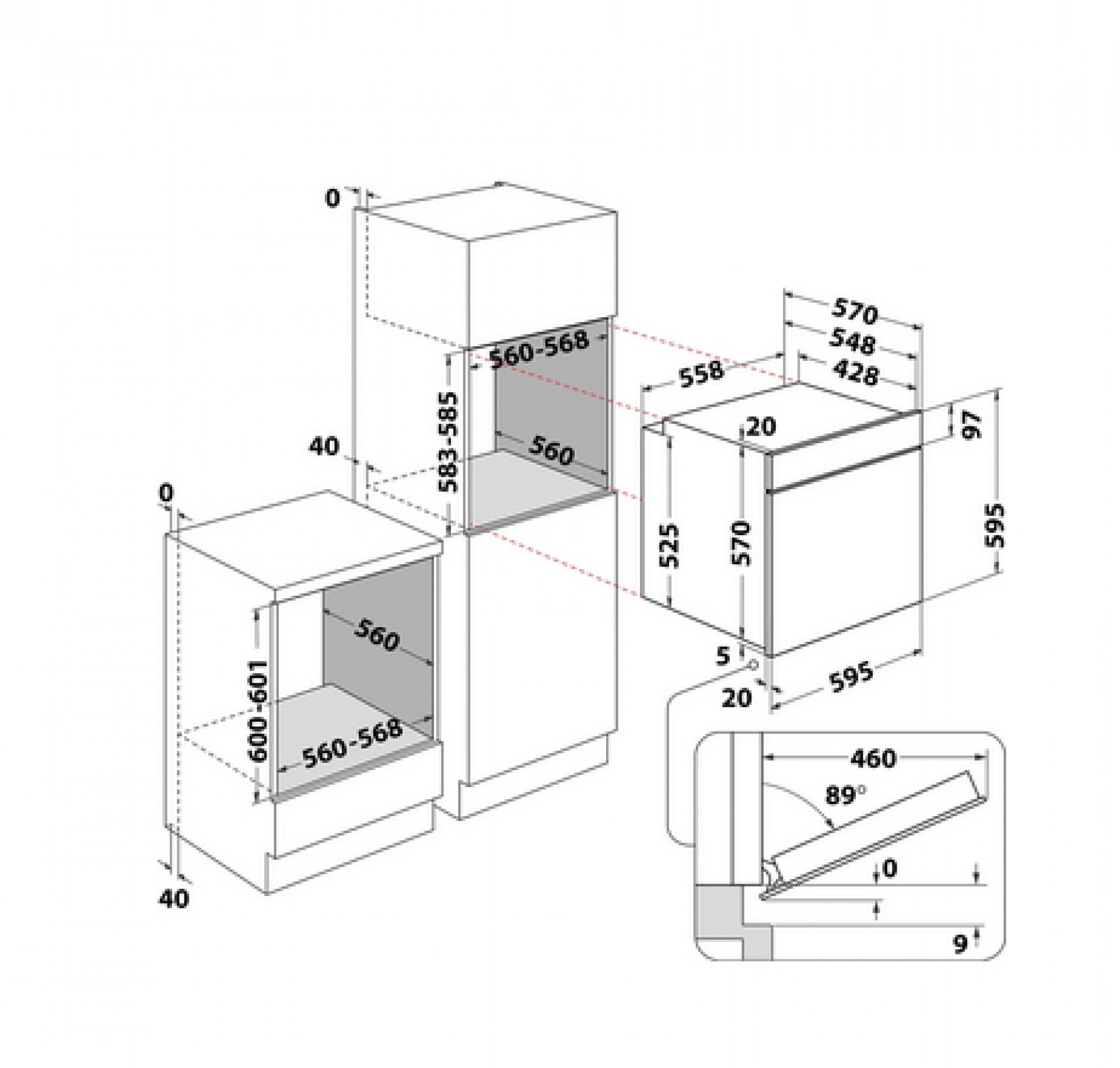 FORNO HIDROLÍTICO HOTPOINT - FA2 841 JH BL HA