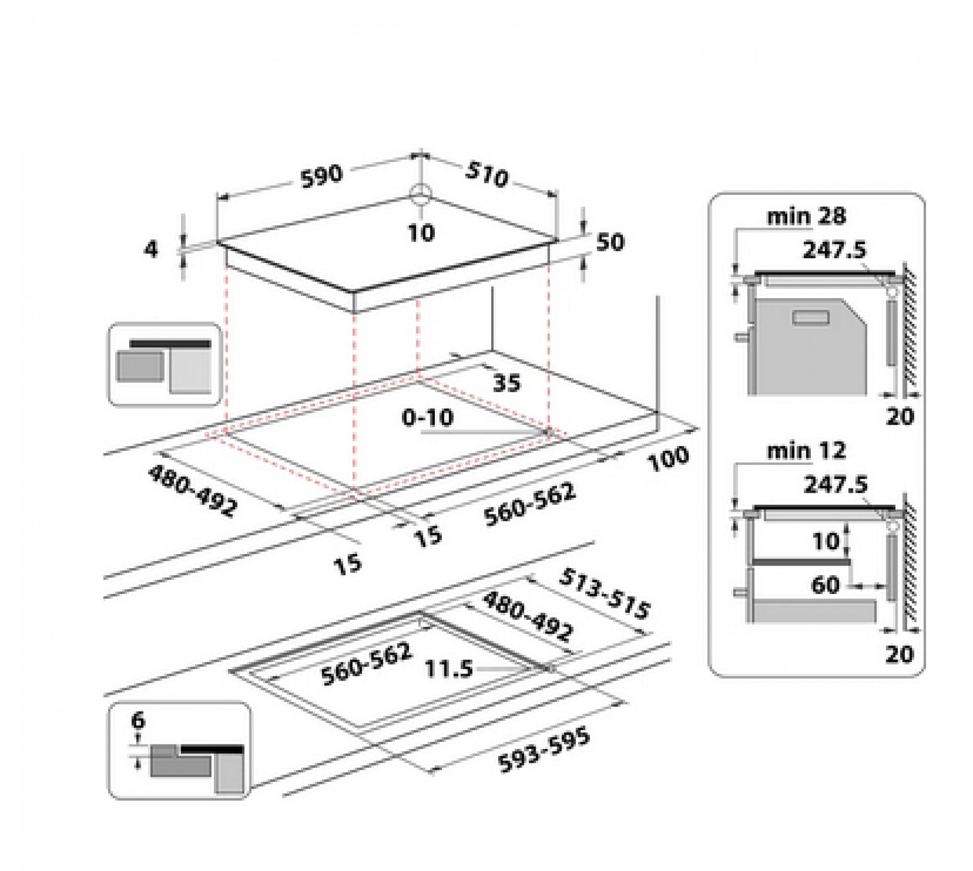 PLACA DE INDUÇÃO HOTPOINT - HQ 2960S NE