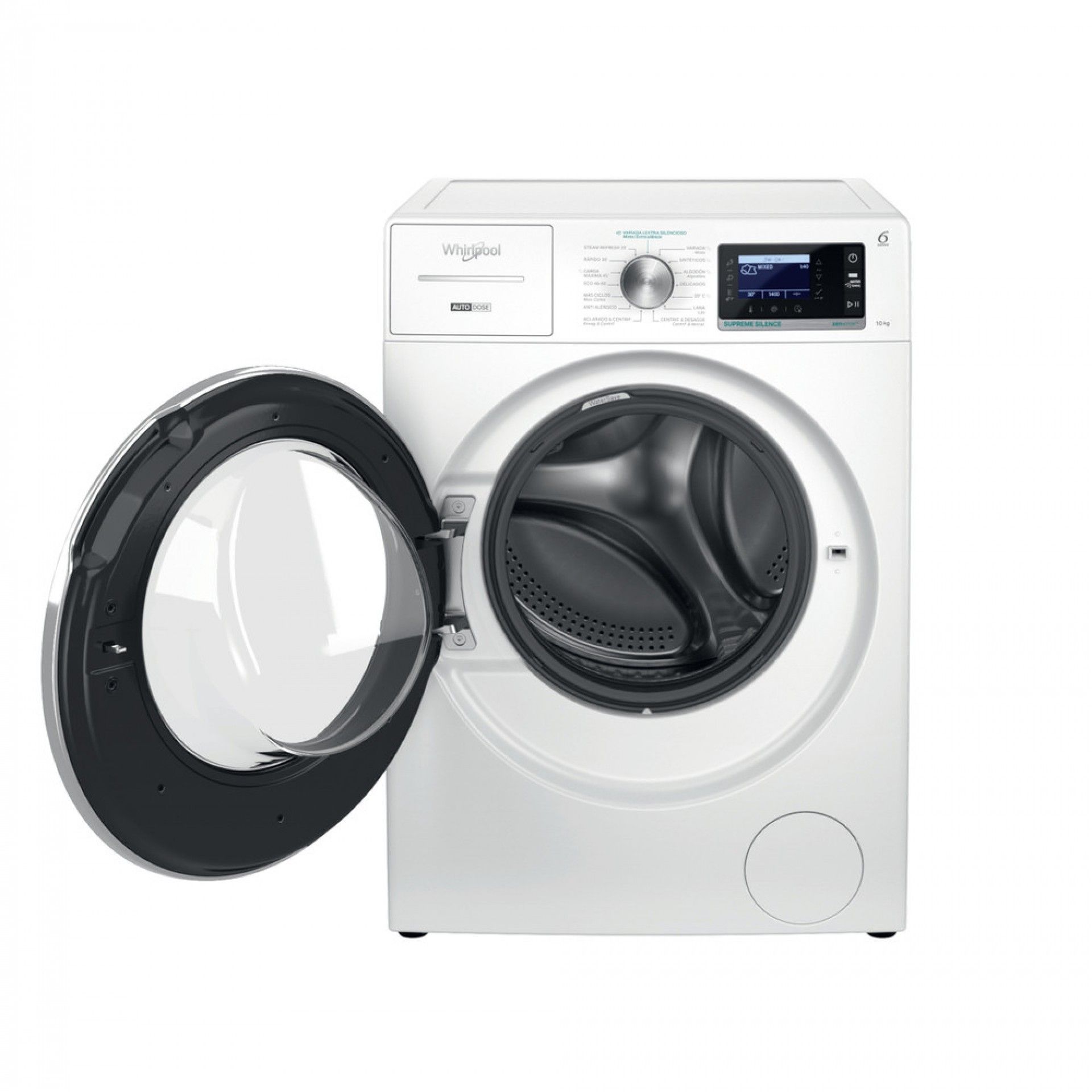 MÁQUINA DE LAVAR ROUPA 10,0 kg WHIRLPOOL - W8 09AD SILENCE SPT