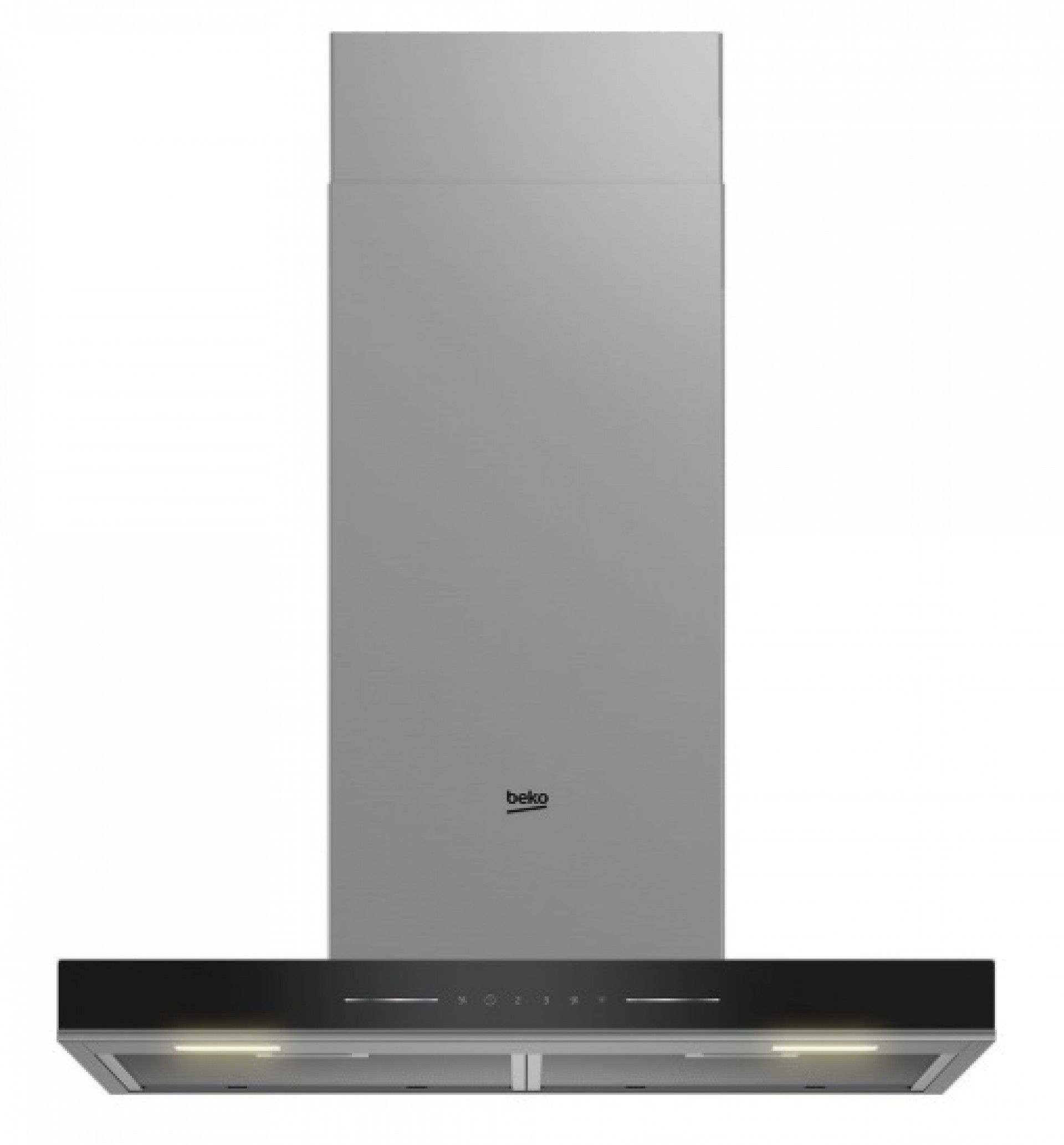 Exaustor Chaminé BHCB66641BBHS (Preto/Inox) - BEKO