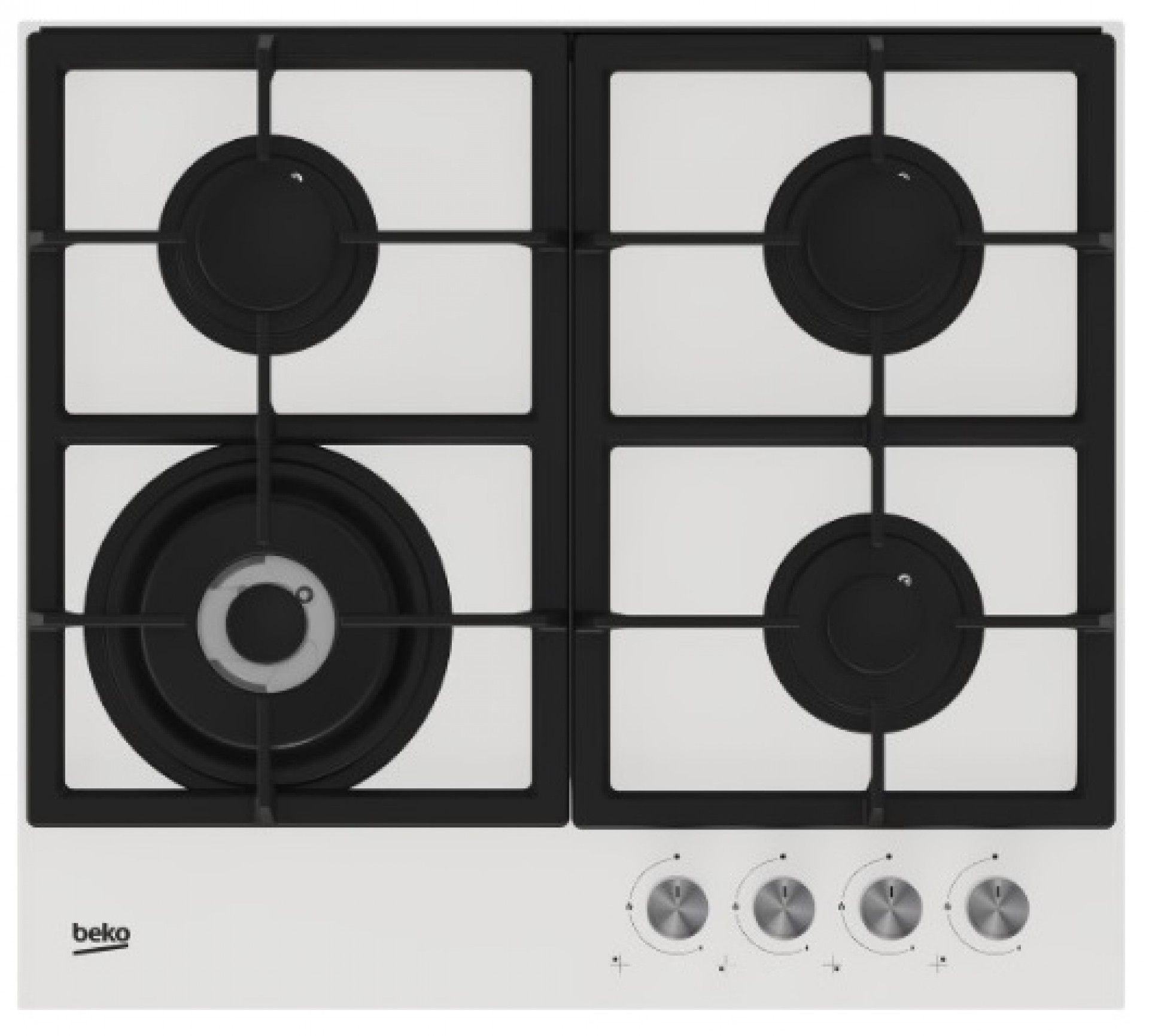 Beko Placa 4 Bocas a Gás - HILW64225SW