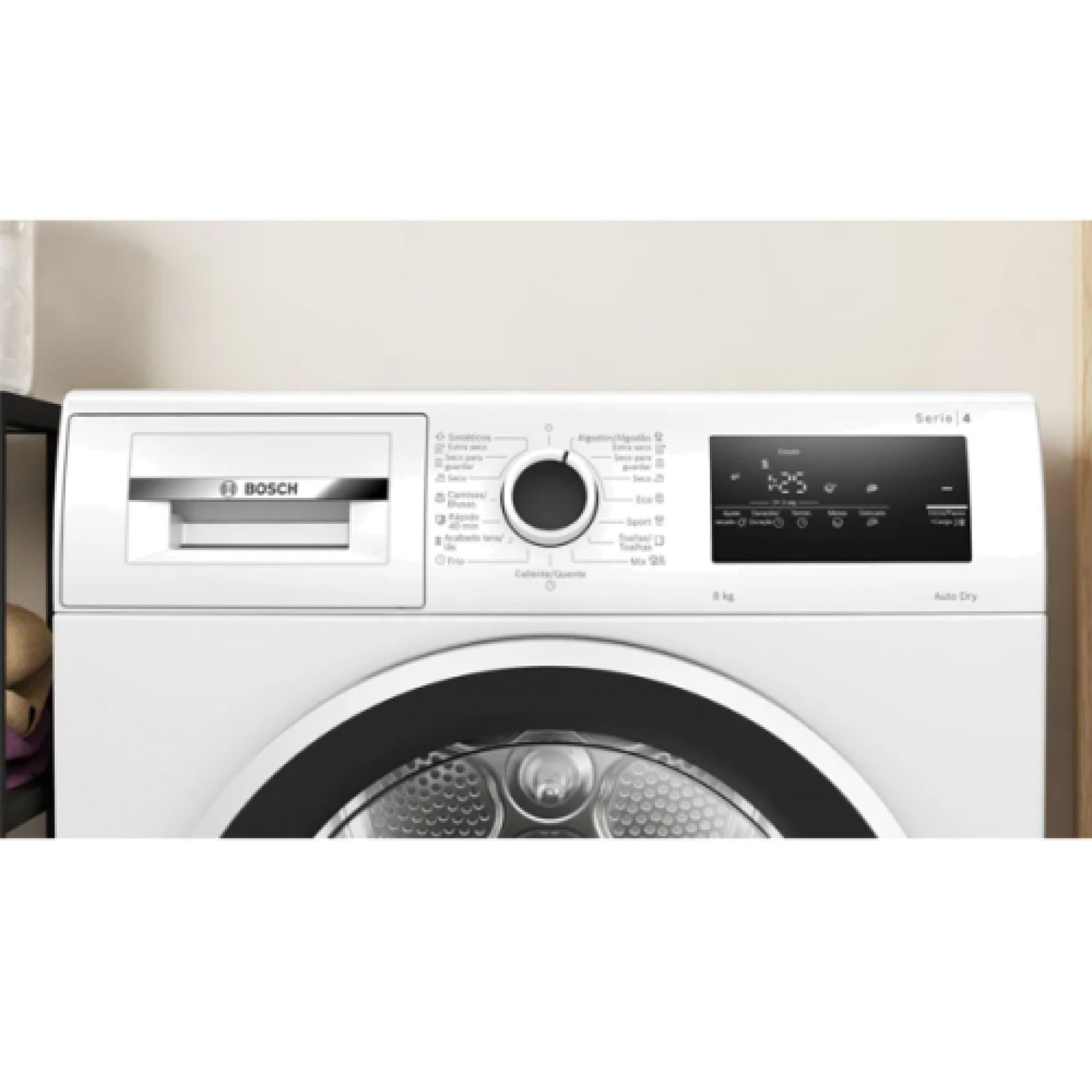 Máquina de Secar Roupa Bosch WTR85V00ES 8Kg Classe A