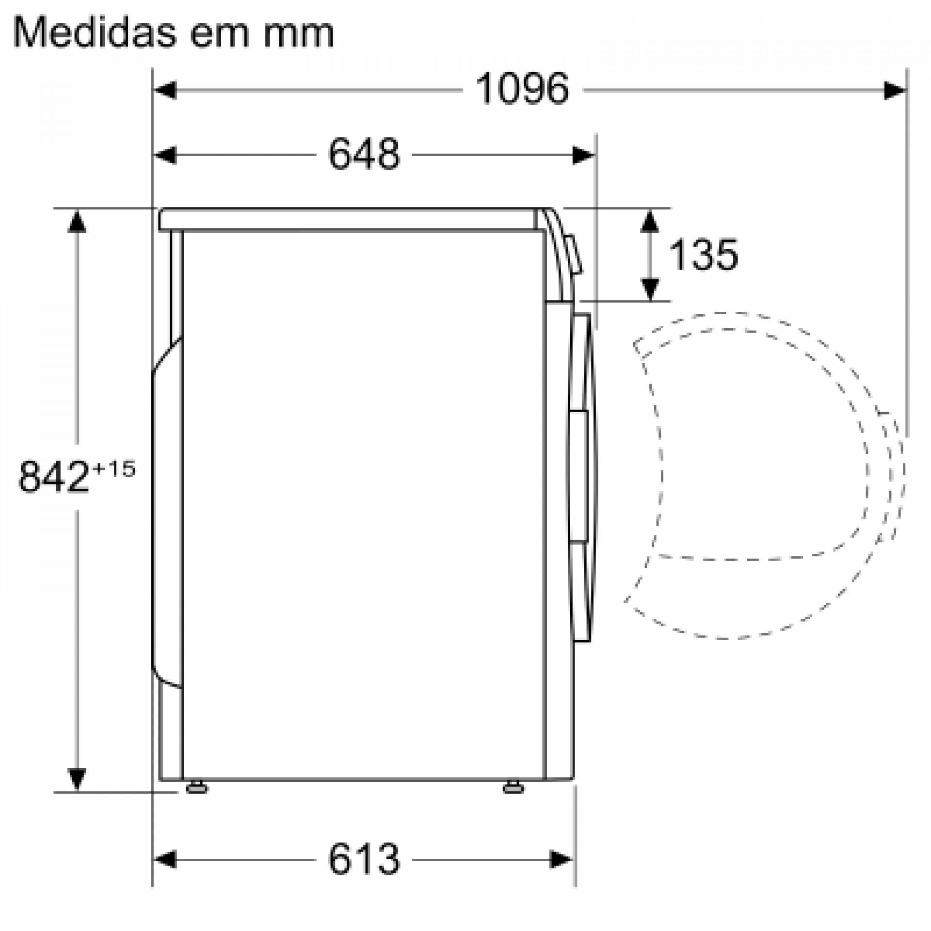 Máquina de Secar Roupa Bosch WQG245D1ES 9Kg Classe A+++