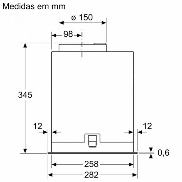 Exaustor Siemens LB57NPC60 52cm Classe A++