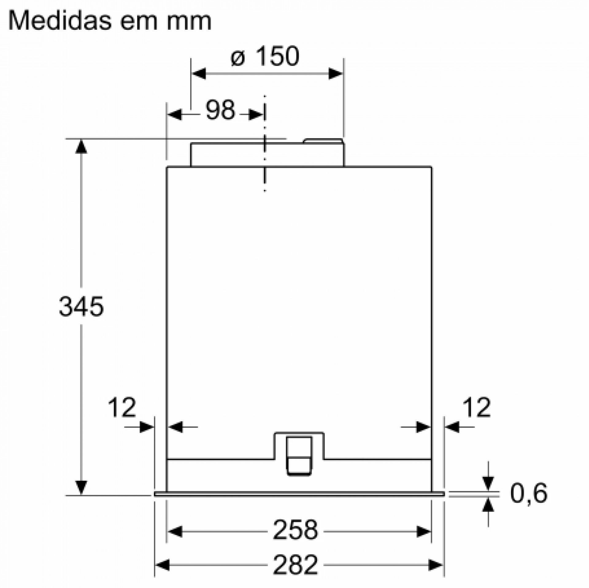 Exaustor Siemens LB57NPC60 52cm Classe A++