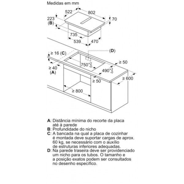 Placa Induo Siemens EX851HJ26E 80cm