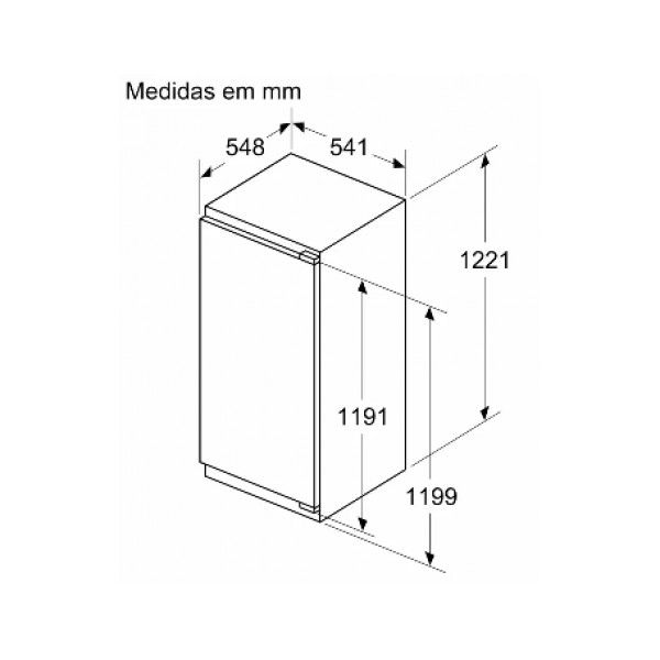 Frigor�fico Sem Congelador Bosch KIR41VFE0 204L