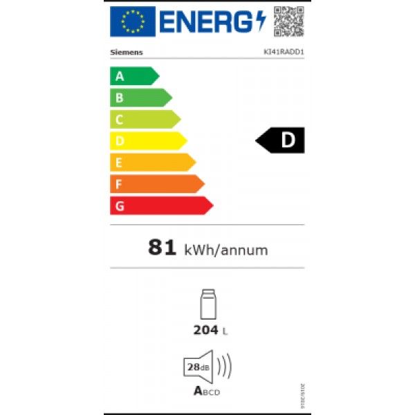 Frigor�fico SIEMENS Frigor�fico de 204L - KI41RADD1