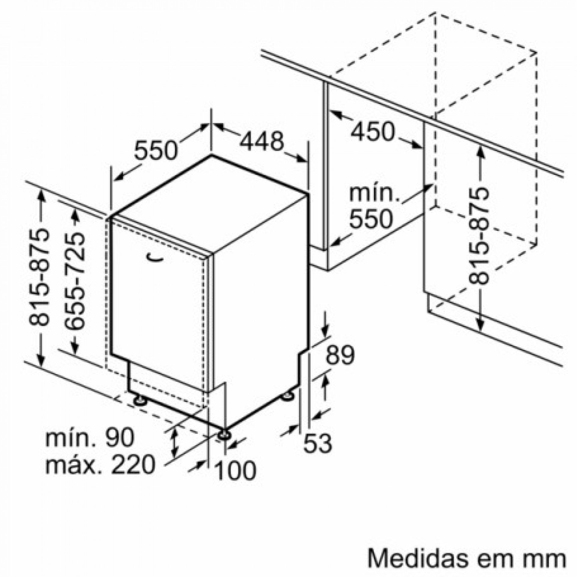 Máquina de Lavar Loiça Siemens SR65EX09ME 10 Conjunto