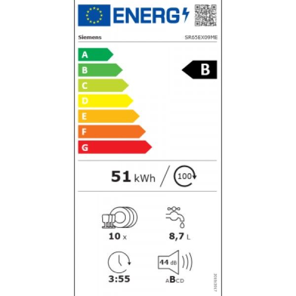 M�quina de Lavar Loi�a Siemens SR65EX09ME 10 Conjunto