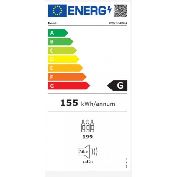 Bosch KWK36ABGA 199 Garrafas