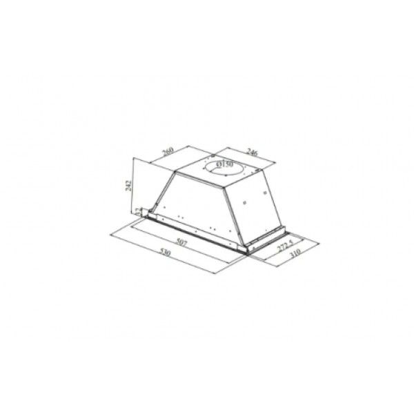 Exaustor Beko HNU51630SH 52cm Classe A Exaustor Beko HNU51630SH 52cm Classe A