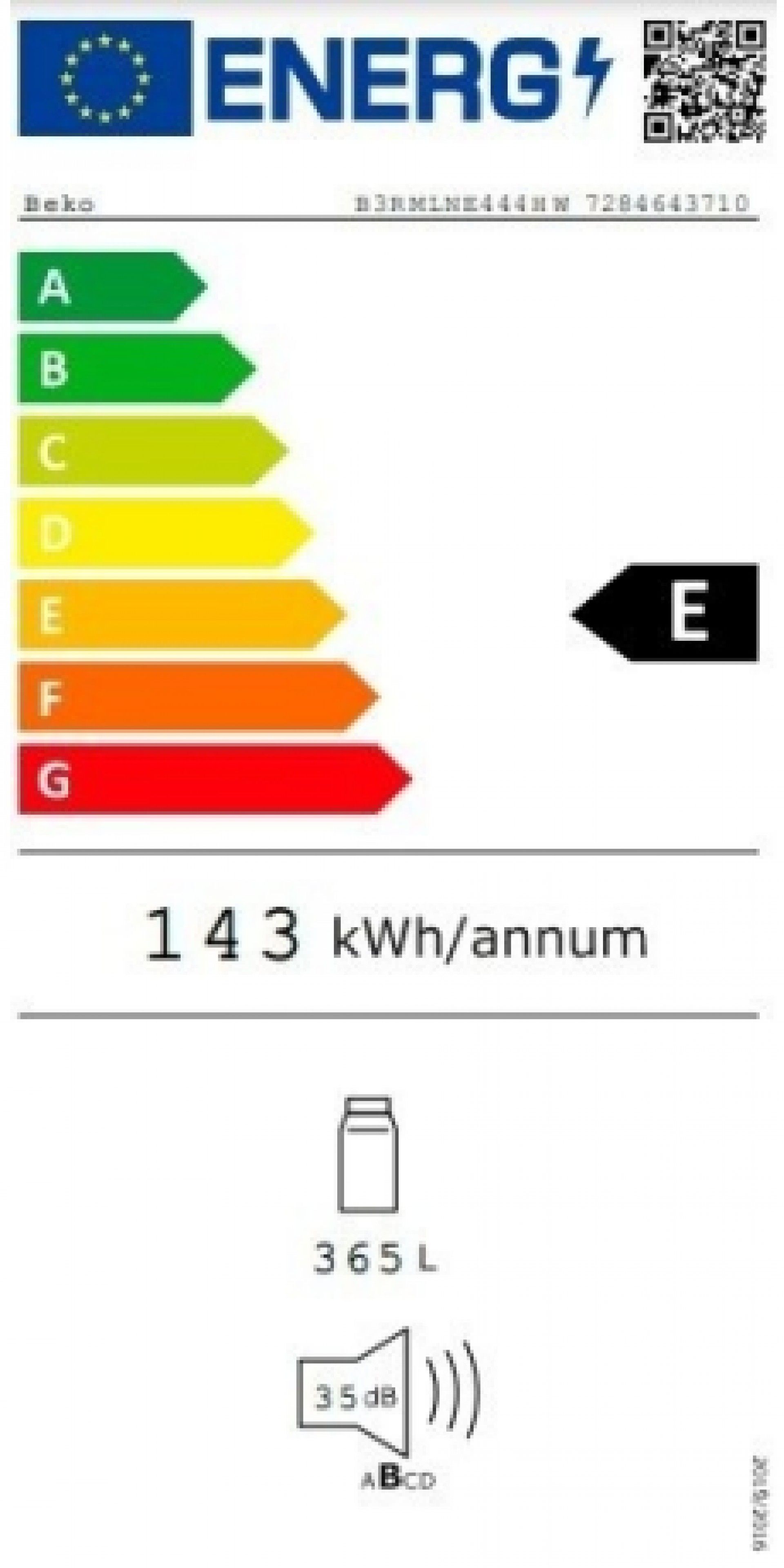 Frigorifico Beko B3RMLNE444HW
