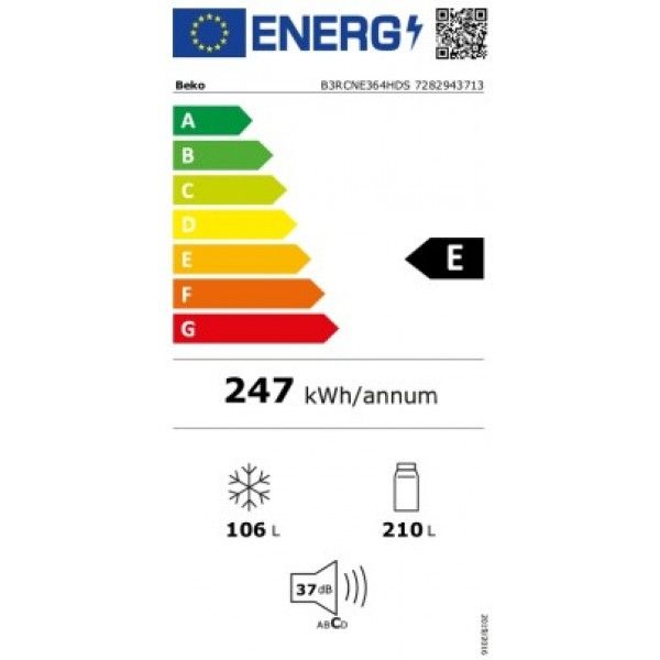 Combinado Beko B3RCNE364HDS Combinado Beko B3RCNE364HDS