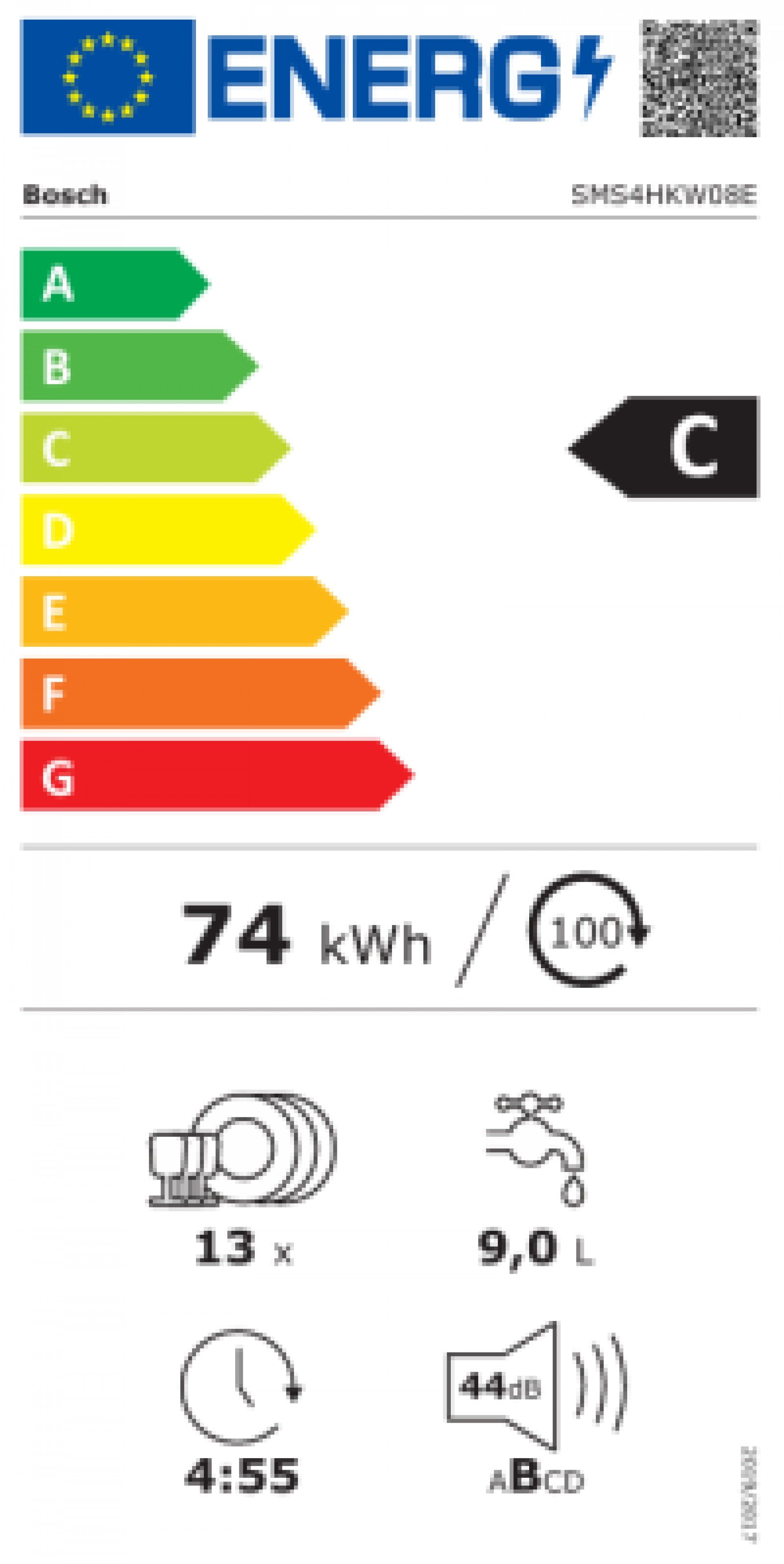 MÁQUINA DE LAVAR LOUÇA BOSCH - SMS4HKW08E