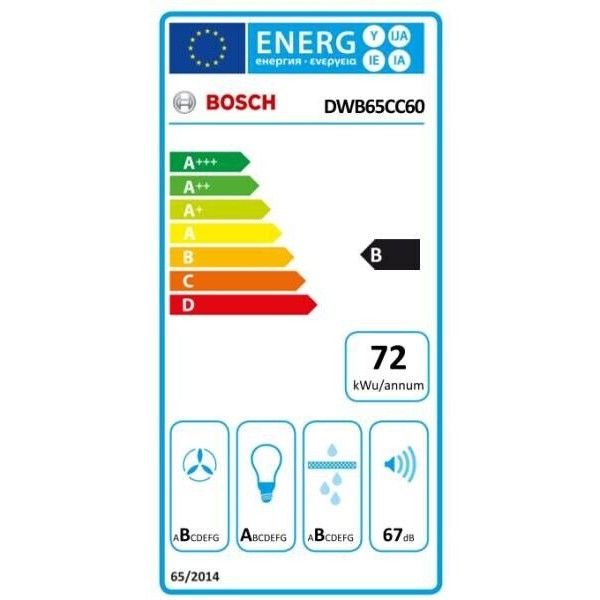 Serie 4 Chaminé de parede 60 cm Preto mate DWB65CC60 Serie 4 Chaminé de parede 60 cm Preto mate DWB65CC60