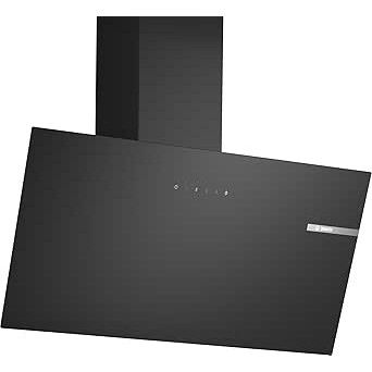 Serie 2 Chamin� de parede 80 cm Vidro preto, Preto DWK85DK60