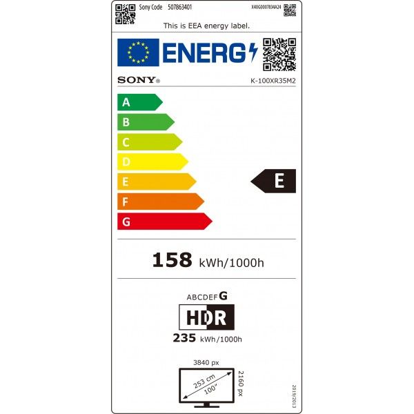 Sony 100" BRAVIA 3 II Direct LED 100XR35M2 Sony 100" BRAVIA 3 II Direct LED 100XR35M2