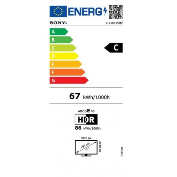 TV Sony 75" BRAVIA 7 II True RGB LED Smart TV Google TV 4K HDR TV Sony 75" BRAVIA 7 II True RGB LED Smart TV Google TV 4K HDR