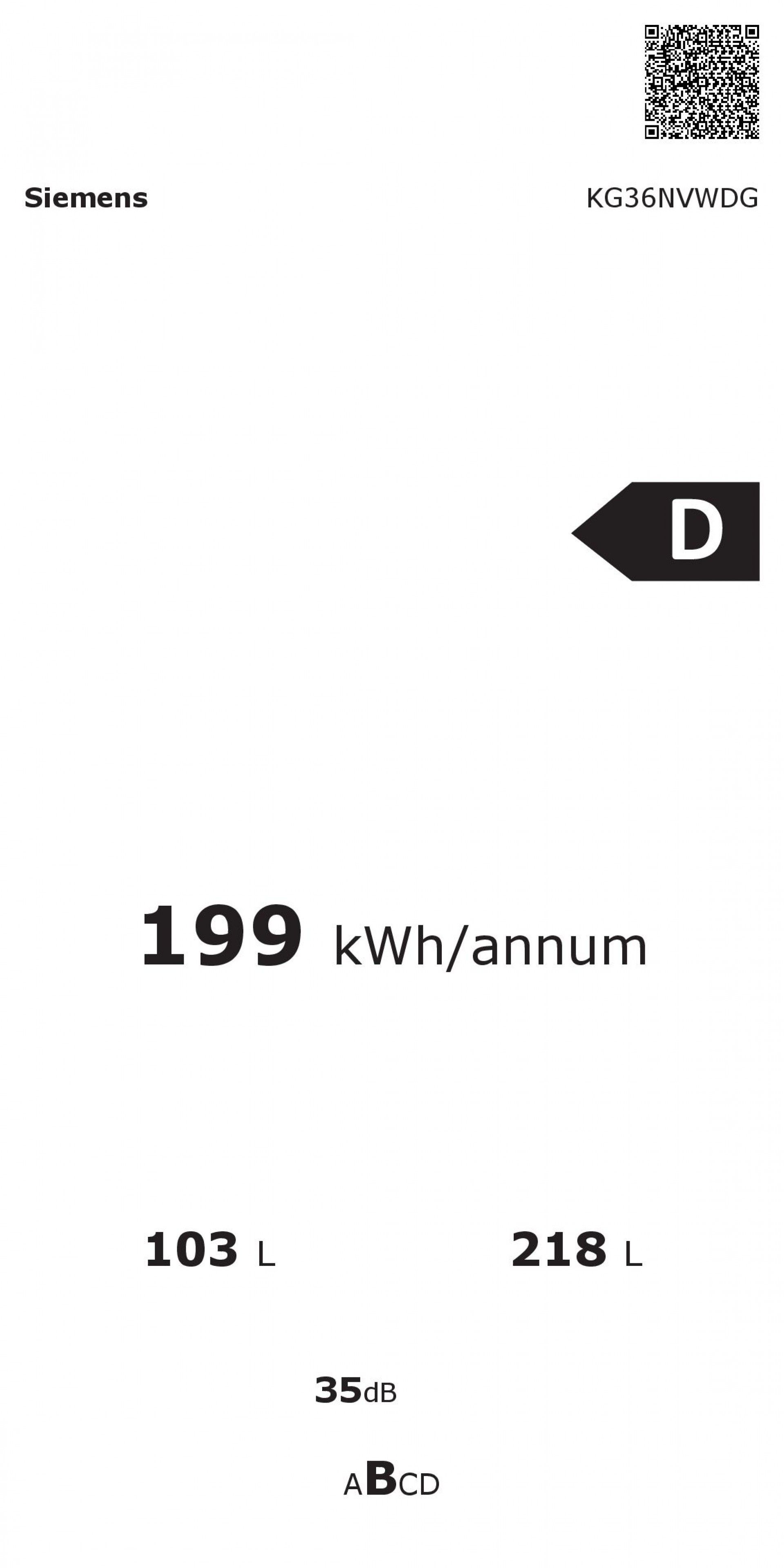 Combinado Siemens iQ300 KG36NVWDG