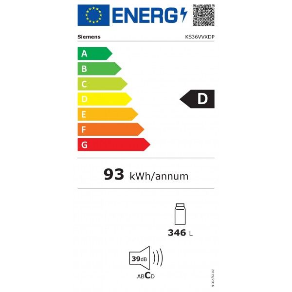 Frigorífico Siemens KS36VVXDP Frigorífico Siemens KS36VVXDP