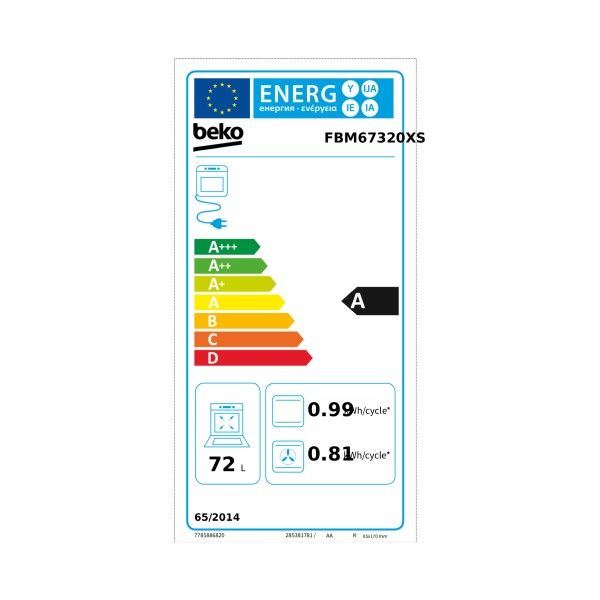 Fogão Vitrocerâmico Beko FBM67320XS Fogão Vitrocerâmico Beko FBM67320XS