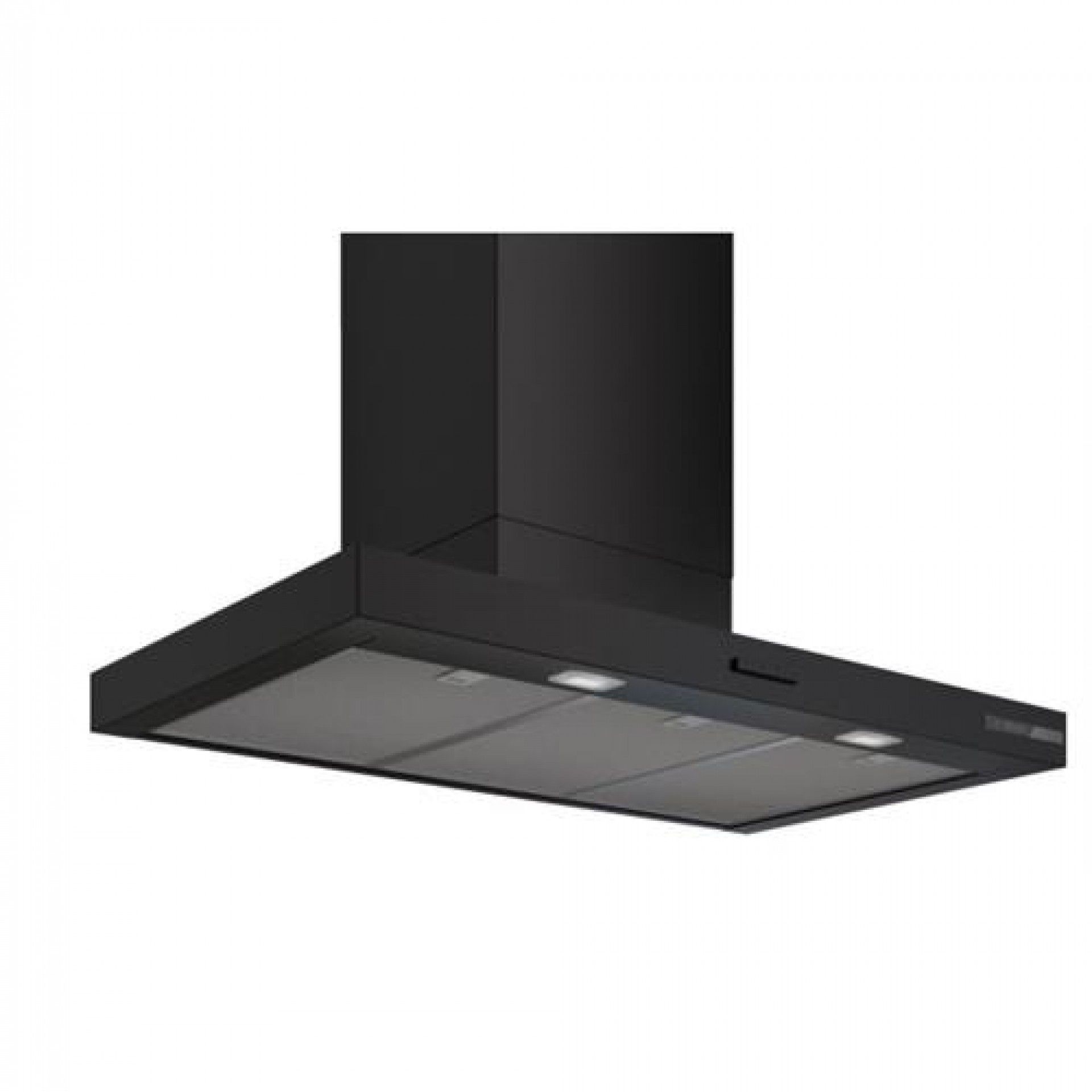 Serie 4 Chaminé de parede 90 cm Preto mate DWB95CC60