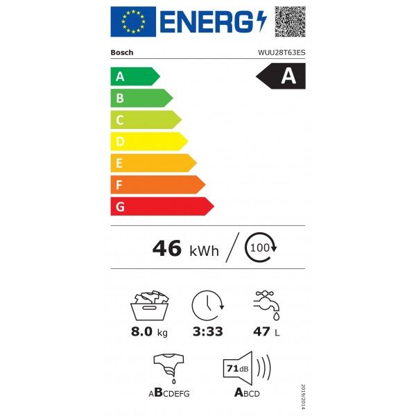 Máquina de Lavar Roupa WUU28T63ES 8Kg 1400RPM - BOSCH Máquina de Lavar Roupa WUU28T63ES 8Kg 1400RPM - BOSCH