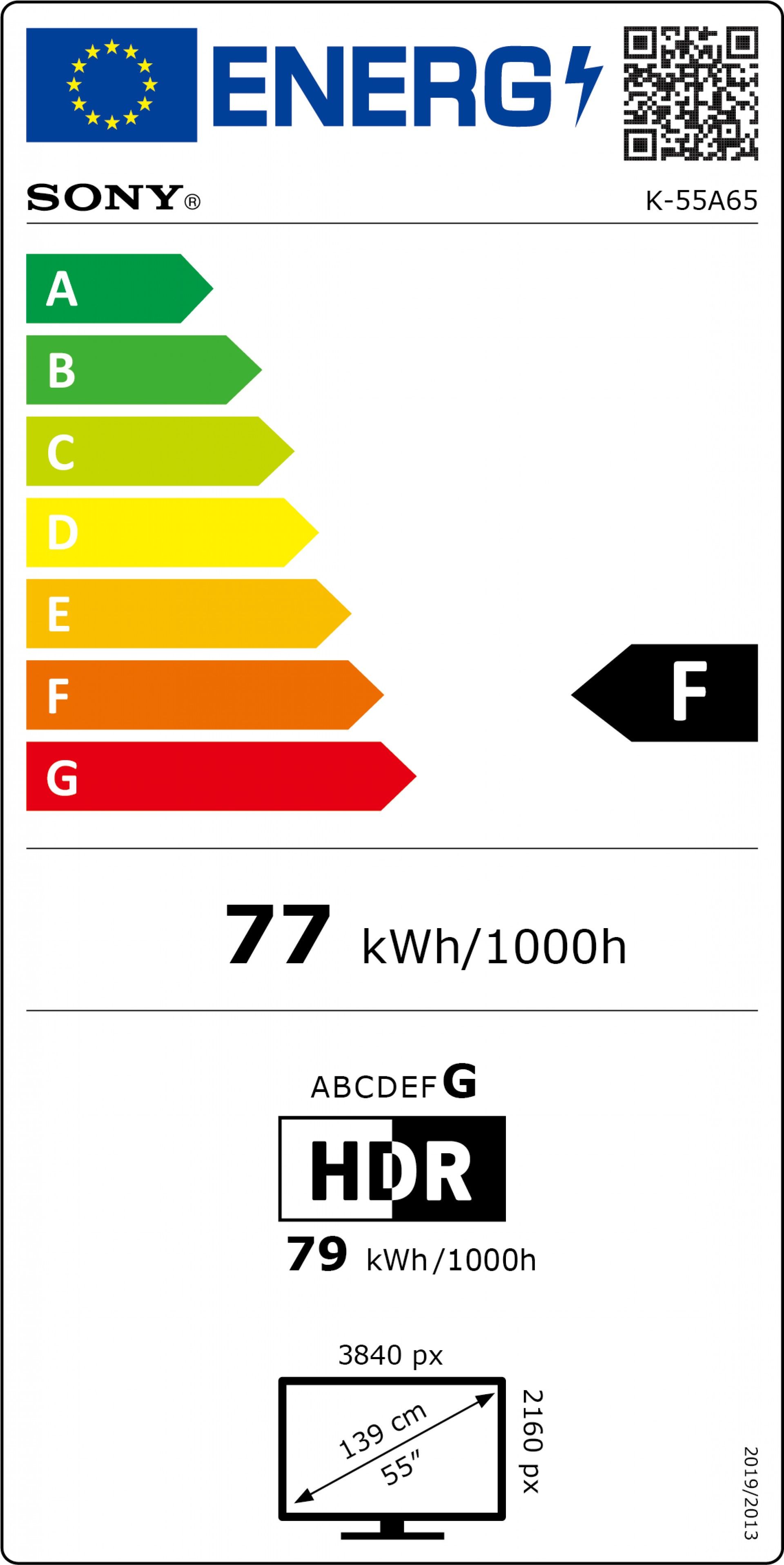 TV SONY BRAVIA 6 K-55A65 (OLED - 55