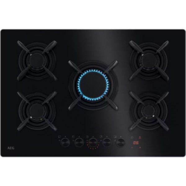 Placa G�s AEG HKB75453NB G�s 74cm Butano/Propano